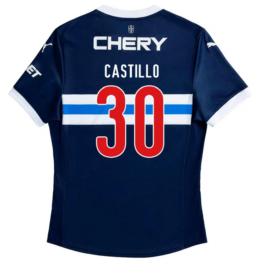 Danxen Women Nicolas Castillo #30 Royal Blue White Away Jersey 2025/26 T-Shirt
