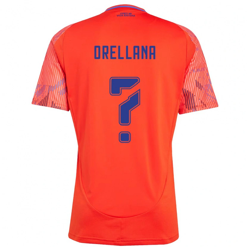 Danxen Women Bastián Orellana #0 Orange Red Away Jersey 2025/26 T-Shirt