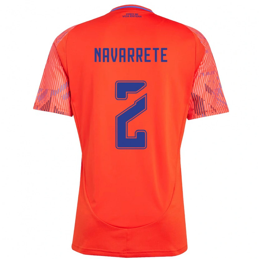 Danxen Women Daniel Navarrete #2 Orange Red Away Jersey 2025/26 T-Shirt