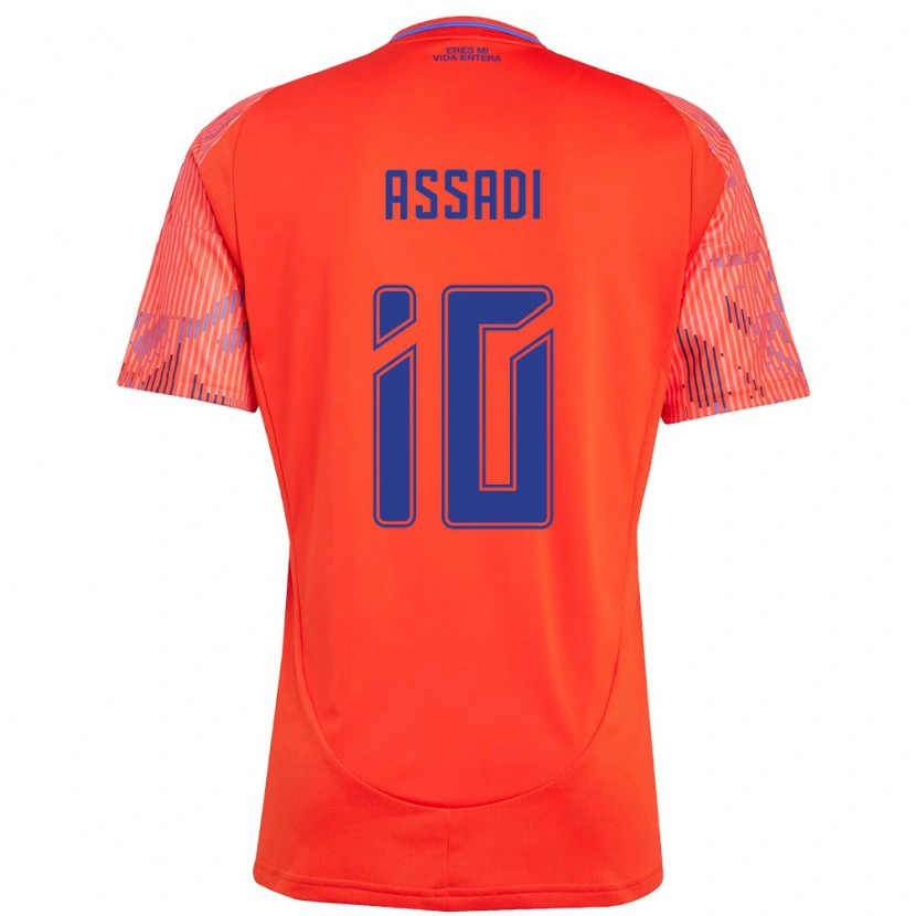 Danxen Women Lucas Assadi #10 Orange Red Away Jersey 2025/26 T-Shirt