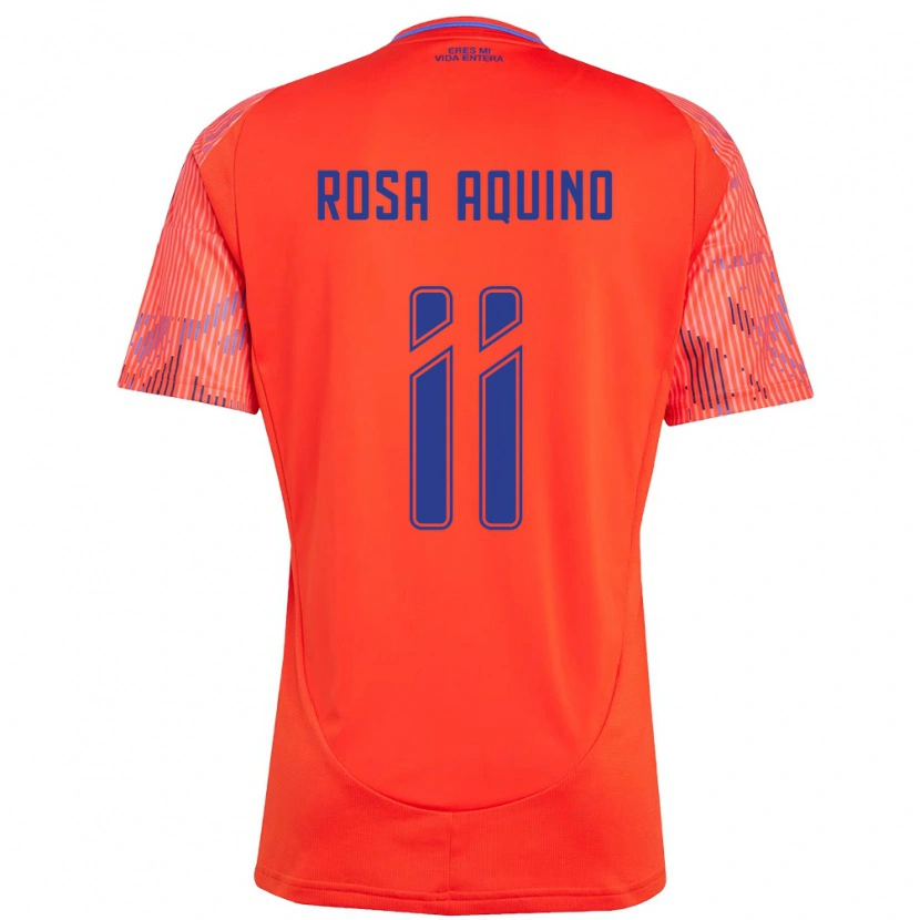 Danxen Women Rosa Aquino #11 Orange Red Away Jersey 2025/26 T-Shirt