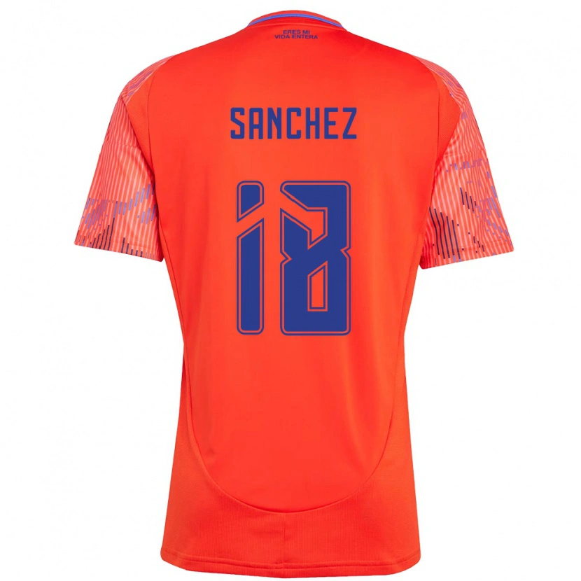 Danxen Women Bárbara Sánchez #18 Orange Red Away Jersey 2025/26 T-Shirt