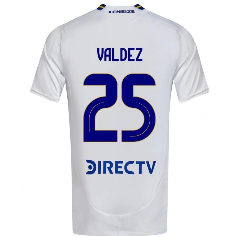 Danxen Women Bruno Valdez #25 White Blue Away Jersey 2025/26 T-Shirt
