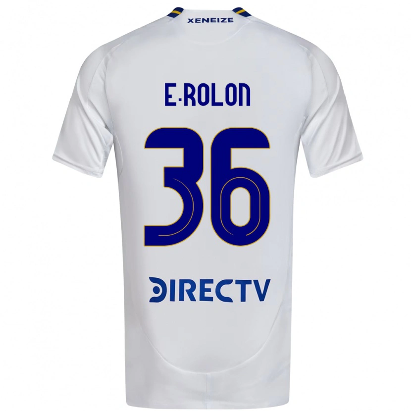 Danxen Women Esteban Rolón #36 White Blue Away Jersey 2025/26 T-Shirt