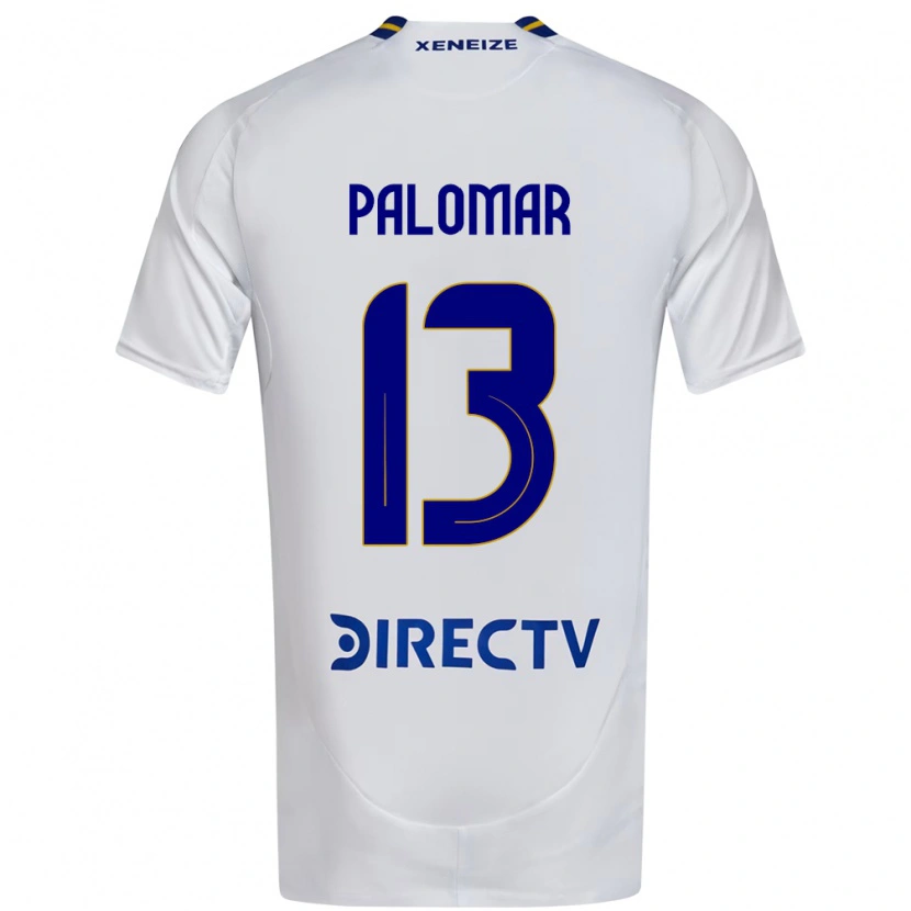 Danxen Women Estefania Palomar #13 White Blue Away Jersey 2025/26 T-Shirt