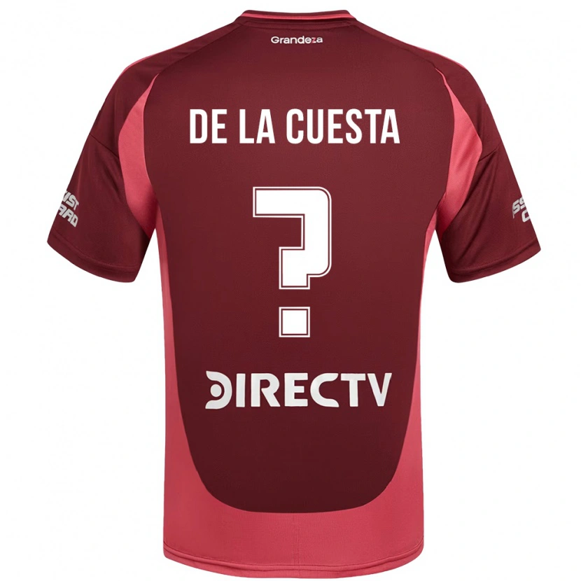 Danxen Women Agustín De La Cuesta #0 Burgundy Magenta Away Jersey 2025/26 T-Shirt