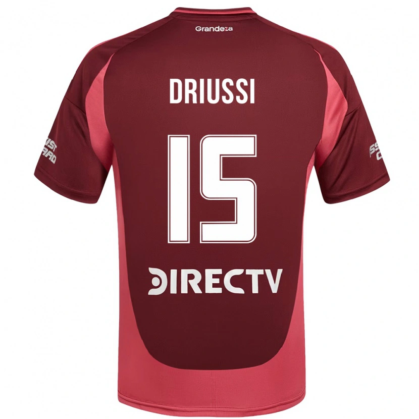 Danxen Women Sebastián Driussi #15 Burgundy Magenta Away Jersey 2025/26 T-Shirt
