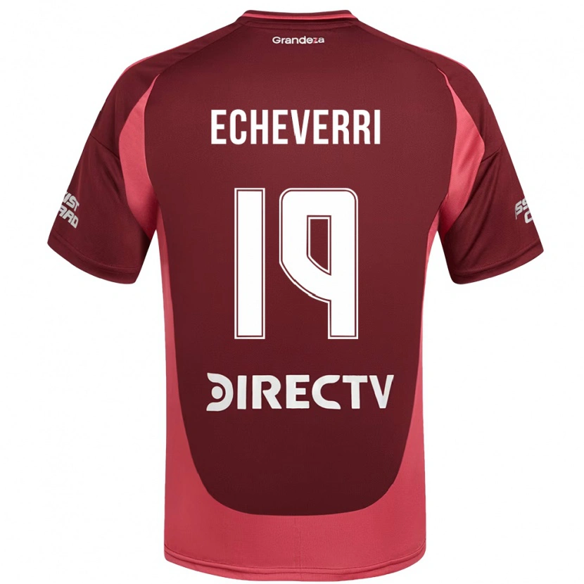 Danxen Women Claudio Echeverri #19 Burgundy Magenta Away Jersey 2025/26 T-Shirt