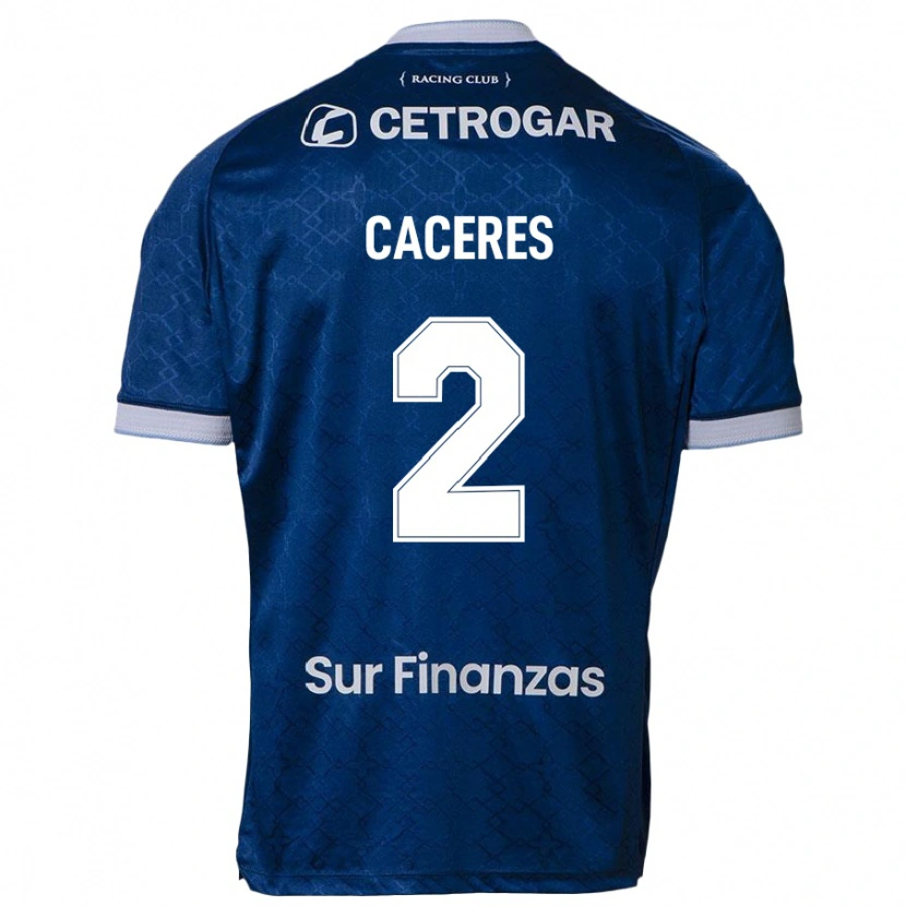 Danxen Women Juan Jose Caceres #2 Dark Blue Away Jersey 2025/26 T-Shirt