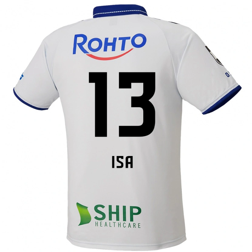 Danxen Women Isa Sakamoto #13 White Blue Black Away Jersey 2025/26 T-Shirt