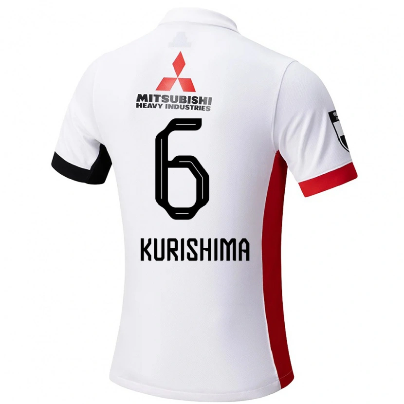 Danxen Women Akari Kurishima #6 White Black Away Jersey 2025/26 T-Shirt