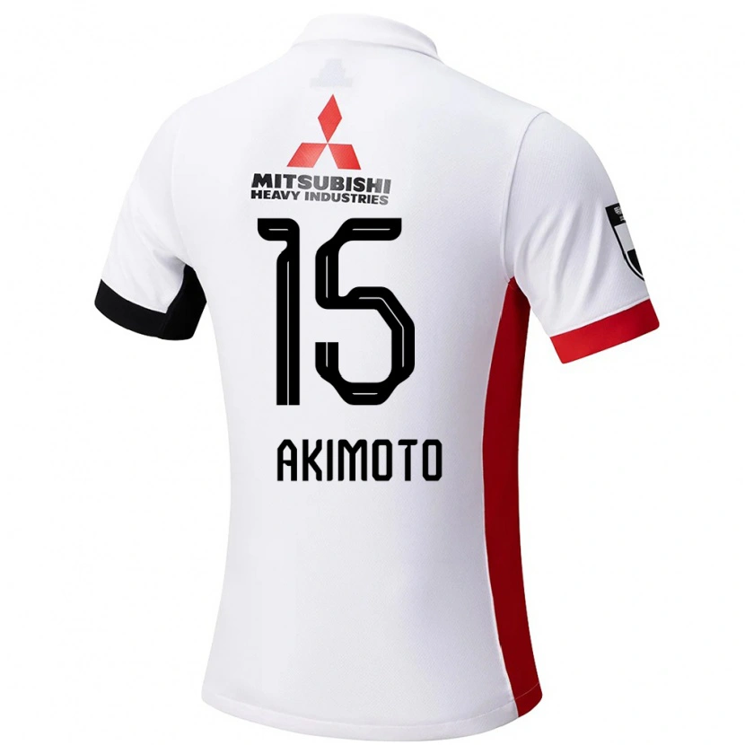 Danxen Women Takahiro Akimoto #15 White Black Away Jersey 2025/26 T-Shirt