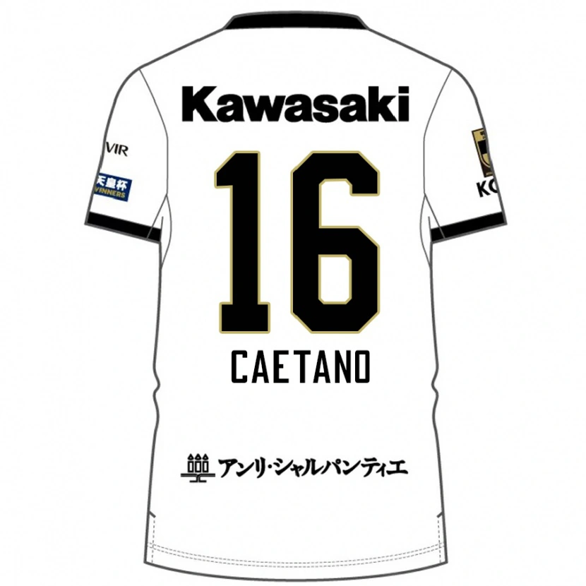 Danxen Women Caetano #16 White Black Away Jersey 2025/26 T-Shirt