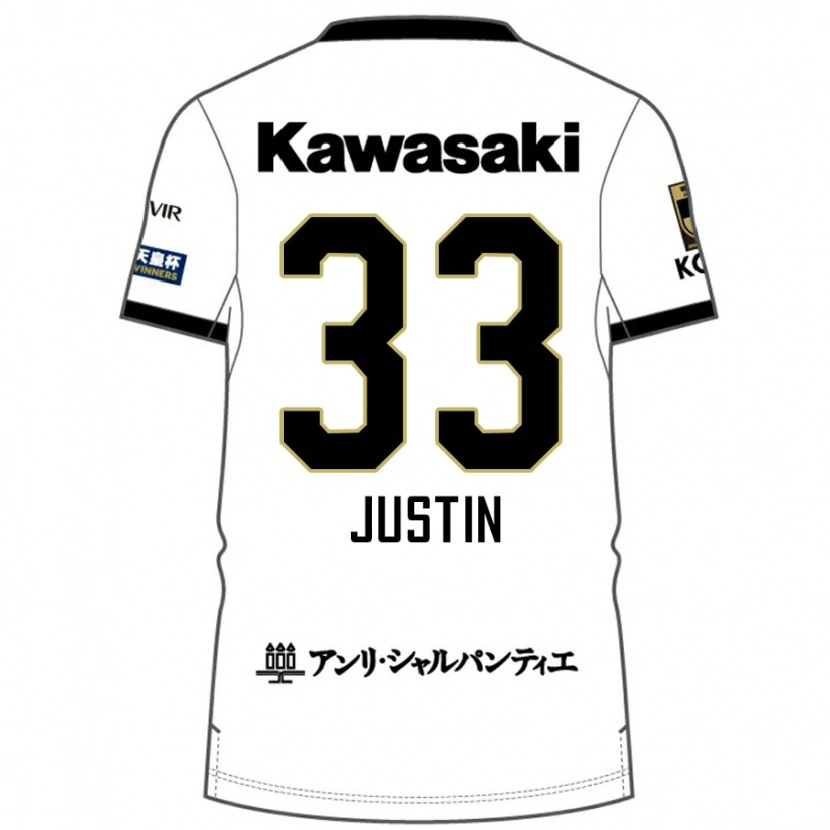 Danxen Women Justin Homma #33 White Black Away Jersey 2025/26 T-Shirt