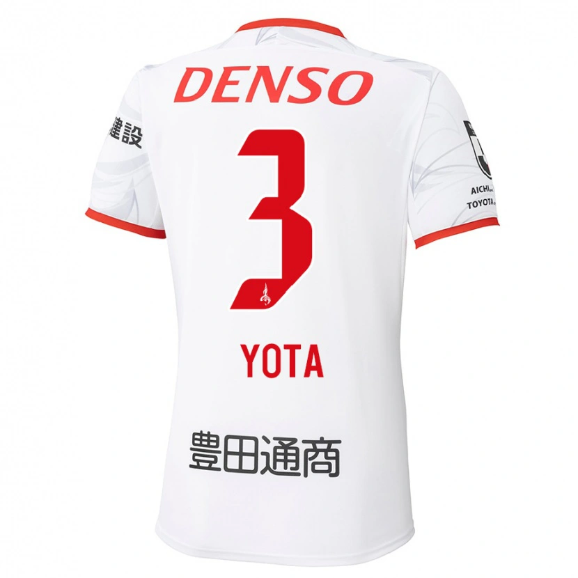 Danxen Women Yota Sato #3 White Red Away Jersey 2025/26 T-Shirt