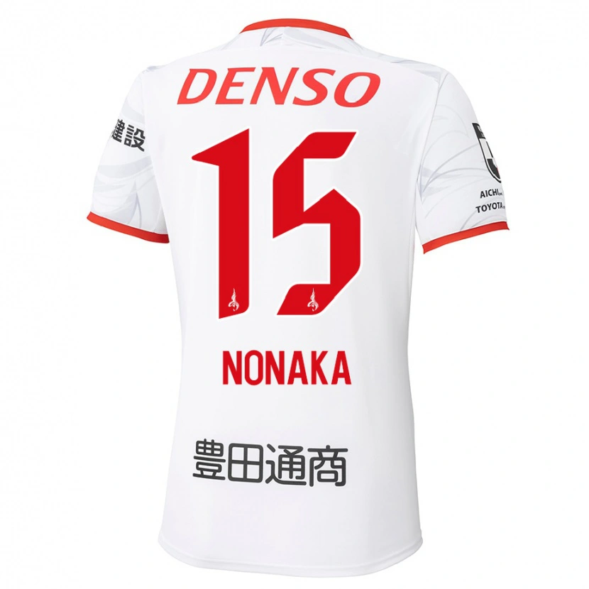 Danxen Women Yugo Nonaka #15 White Red Away Jersey 2025/26 T-Shirt