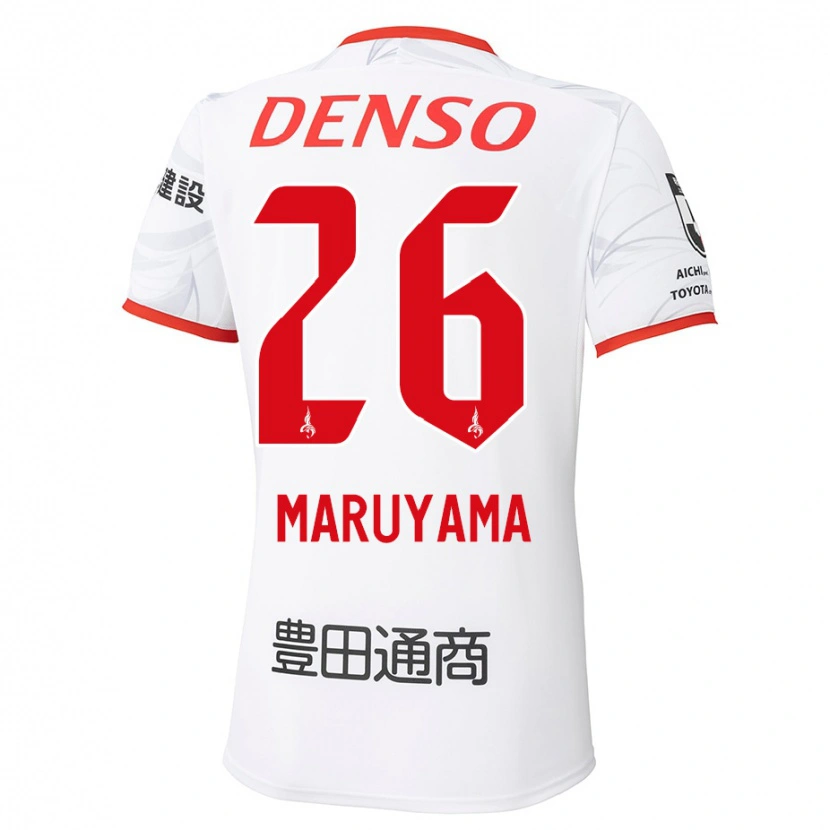 Danxen Women Serato Maruyama #26 White Red Away Jersey 2025/26 T-Shirt