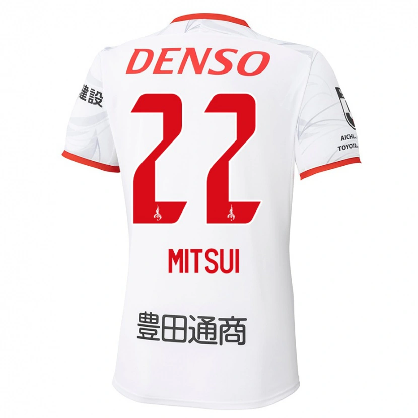 Danxen Women Daiki Mitsui #22 White Red Away Jersey 2025/26 T-Shirt