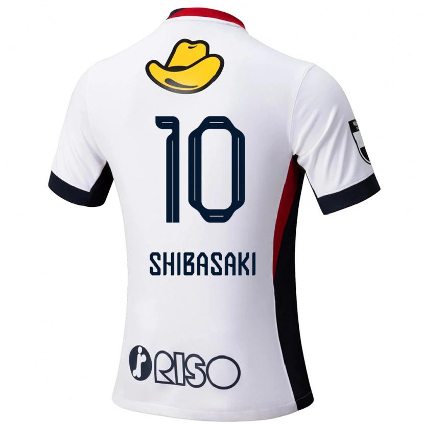 Danxen Women Gaku Shibasaki #10 White Black Away Jersey 2025/26 T-Shirt