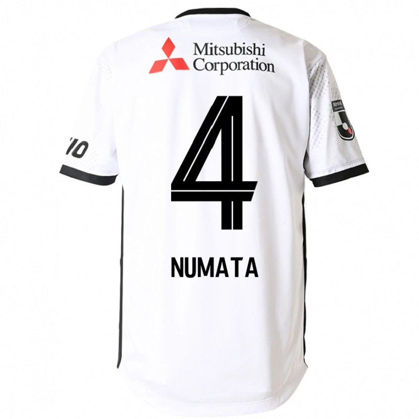 Danxen Women Seisa Numata #4 White Black Away Jersey 2025/26 T-Shirt