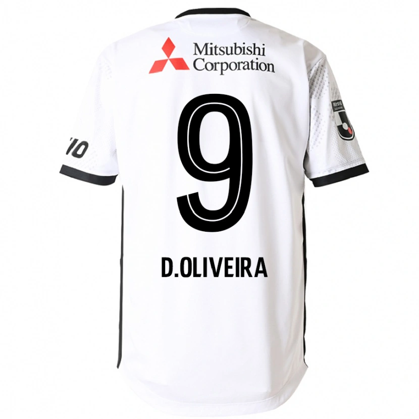 Danxen Women Diego Oliveira #9 White Black Away Jersey 2025/26 T-Shirt