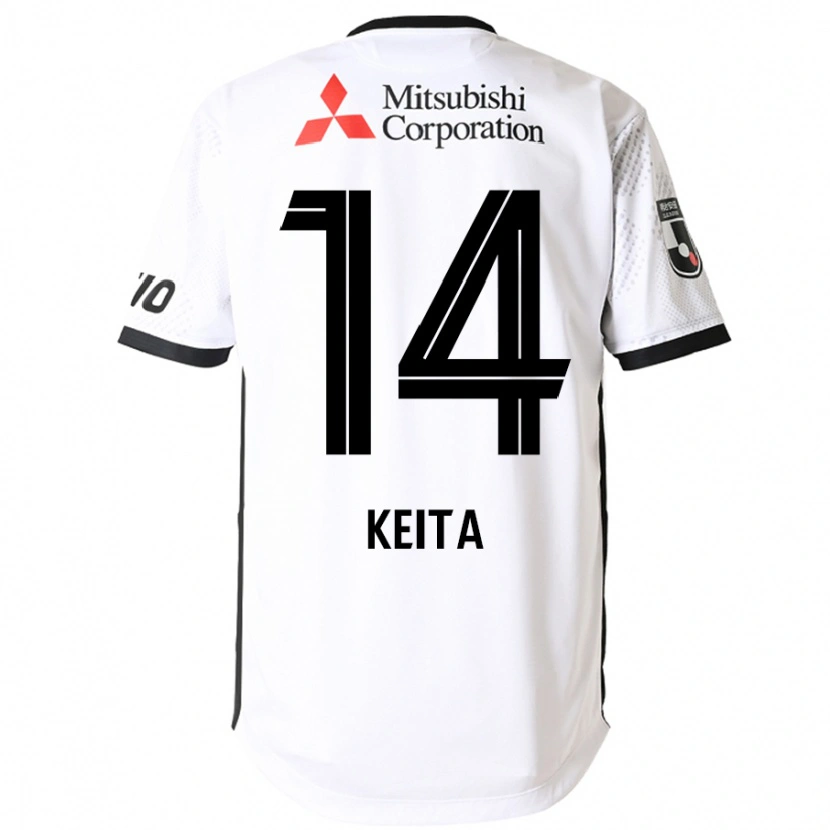 Danxen Women Keita Yamashita #14 White Black Away Jersey 2025/26 T-Shirt