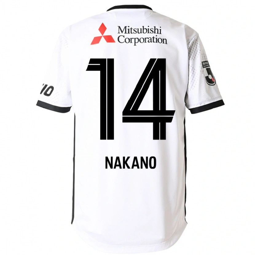 Danxen Women Yui Nakano #14 White Black Away Jersey 2025/26 T-Shirt