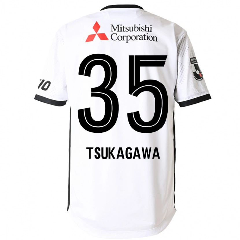 Danxen Women Koki Tsukagawa #35 White Black Away Jersey 2025/26 T-Shirt