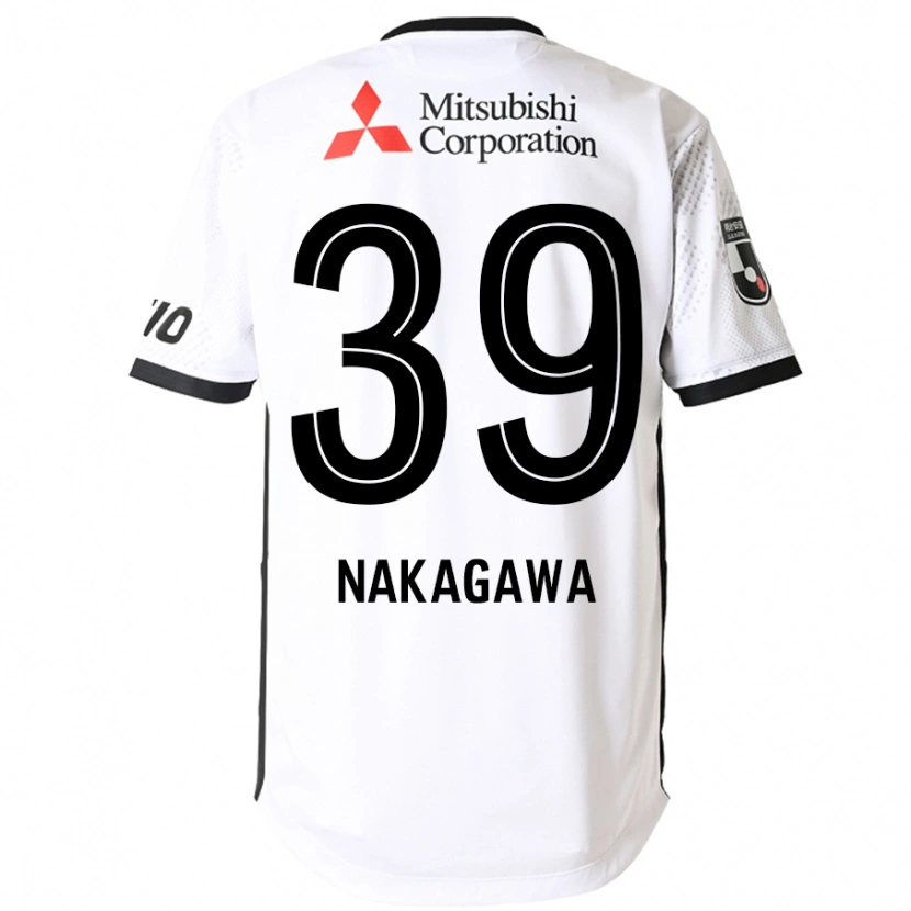 Danxen Women Teruhito Nakagawa #39 White Black Away Jersey 2025/26 T-Shirt