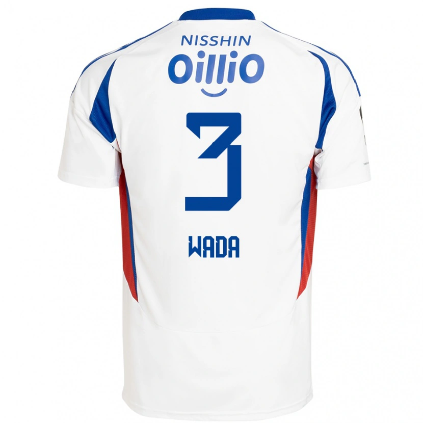 Danxen Women Yusei Wada #3 White Royal Blue Away Jersey 2025/26 T-Shirt