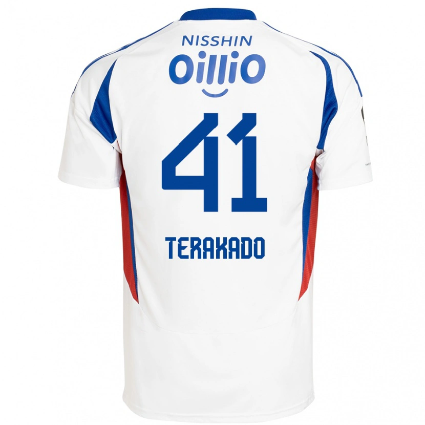 Danxen Women Riku Terakado #41 White Royal Blue Away Jersey 2025/26 T-Shirt
