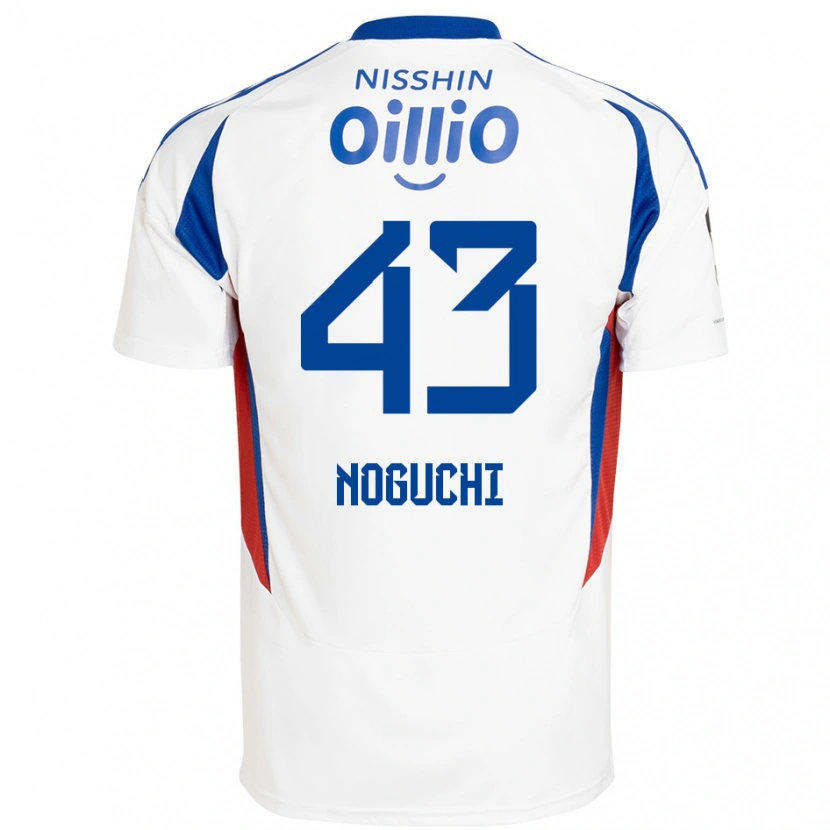 Danxen Women Reno Noguchi #43 White Royal Blue Away Jersey 2025/26 T-Shirt