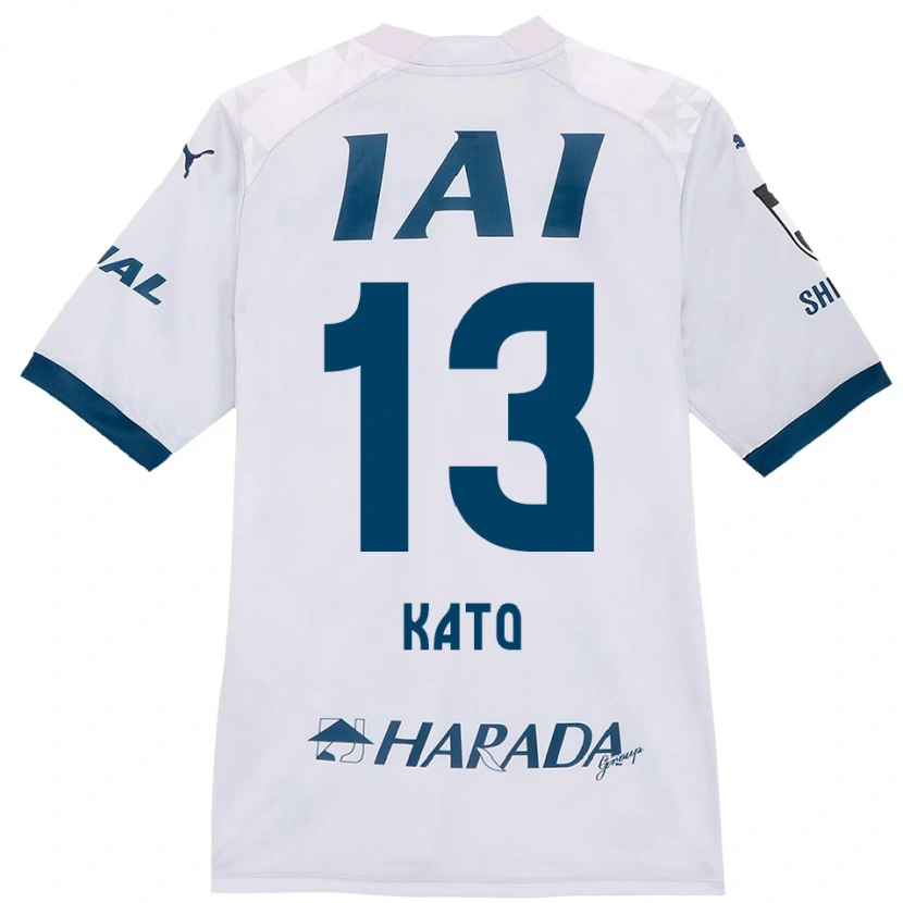 Danxen Women Daiya Kato #13 White Royal Blue Away Jersey 2025/26 T-Shirt