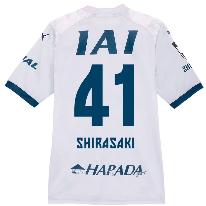 Danxen Women Ryohei Shirasaki #41 White Royal Blue Away Jersey 2025/26 T-Shirt