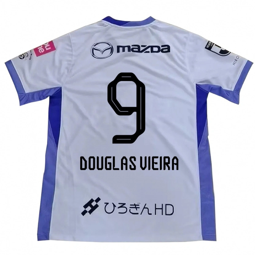 Danxen Women Douglas Vieira #9 White Orange Away Jersey 2025/26 T-Shirt