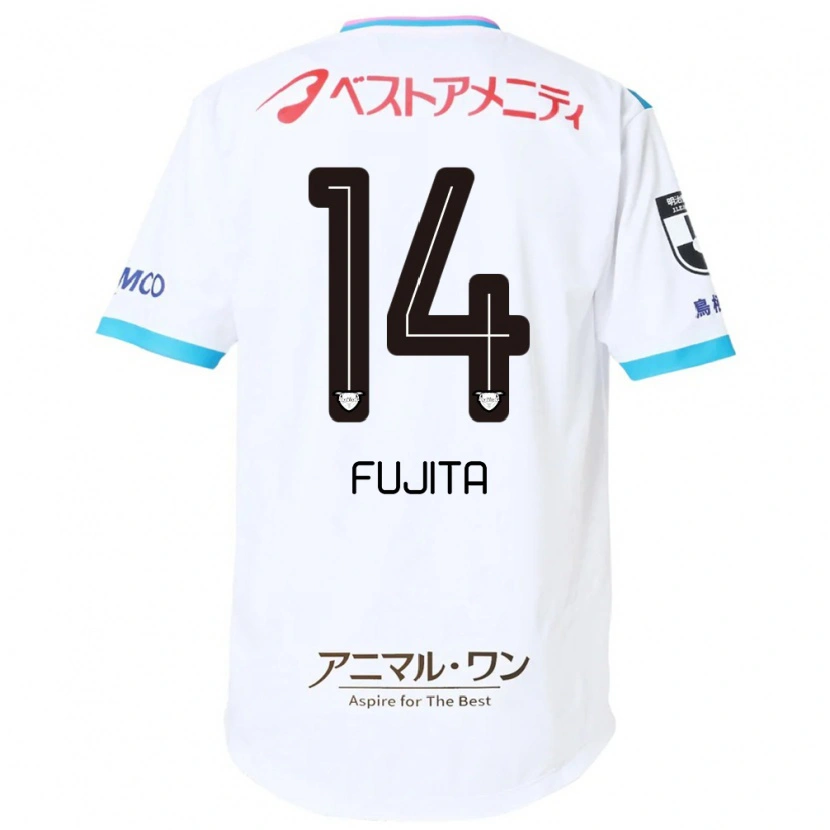 Danxen Women Naoyuki Fujita #14 White Pink Away Jersey 2025/26 T-Shirt
