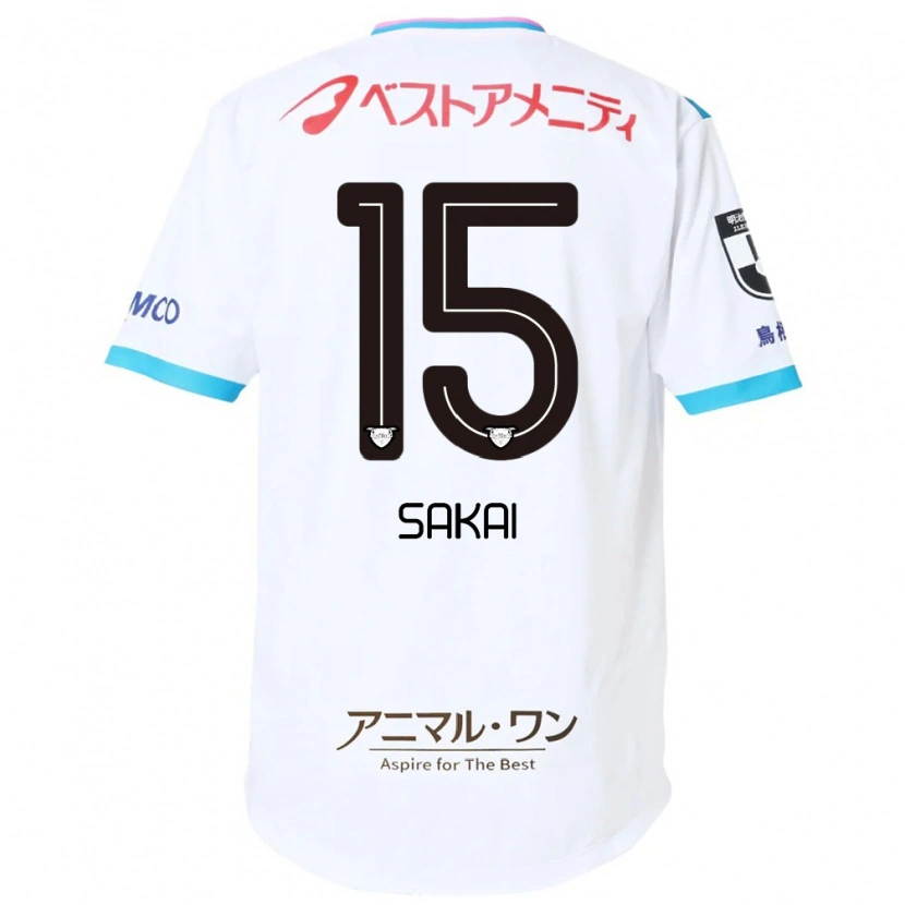 Danxen Women Noriyoshi Sakai #15 White Pink Away Jersey 2025/26 T-Shirt