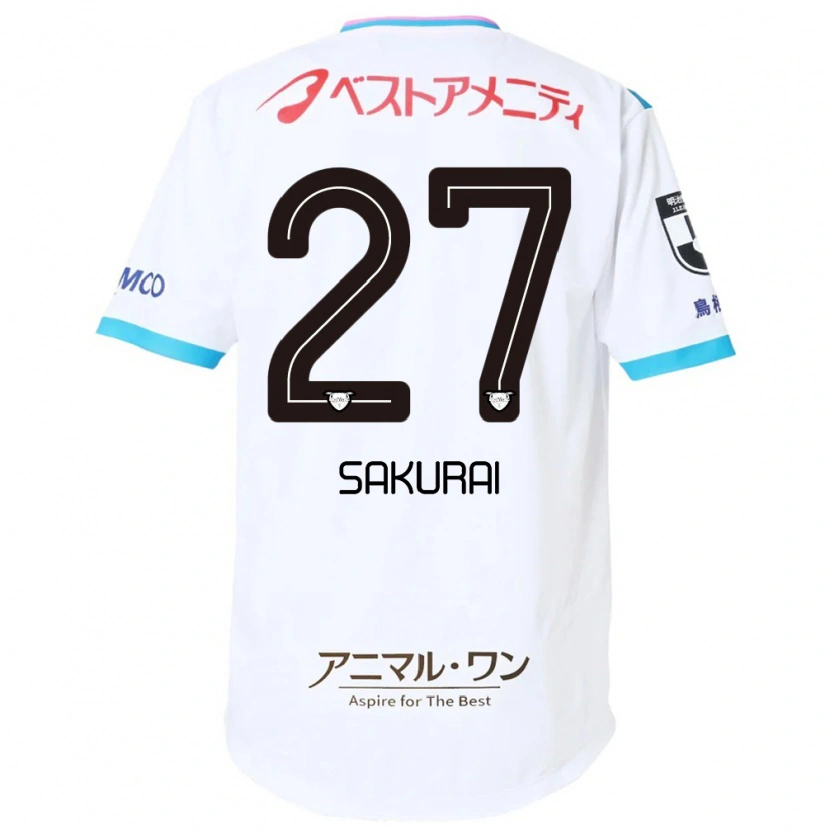 Danxen Women Tatsunori Sakurai #27 White Pink Away Jersey 2025/26 T-Shirt