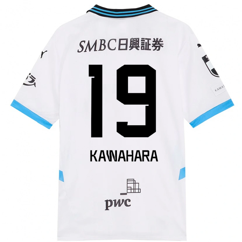 Danxen Women So Kawahara #19 White Sky Blue Away Jersey 2025/26 T-Shirt
