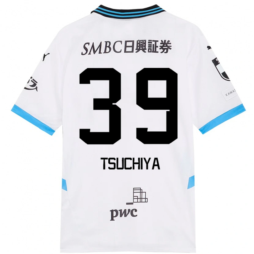 Danxen Women Kaito Tsuchiya #39 White Sky Blue Away Jersey 2025/26 T-Shirt