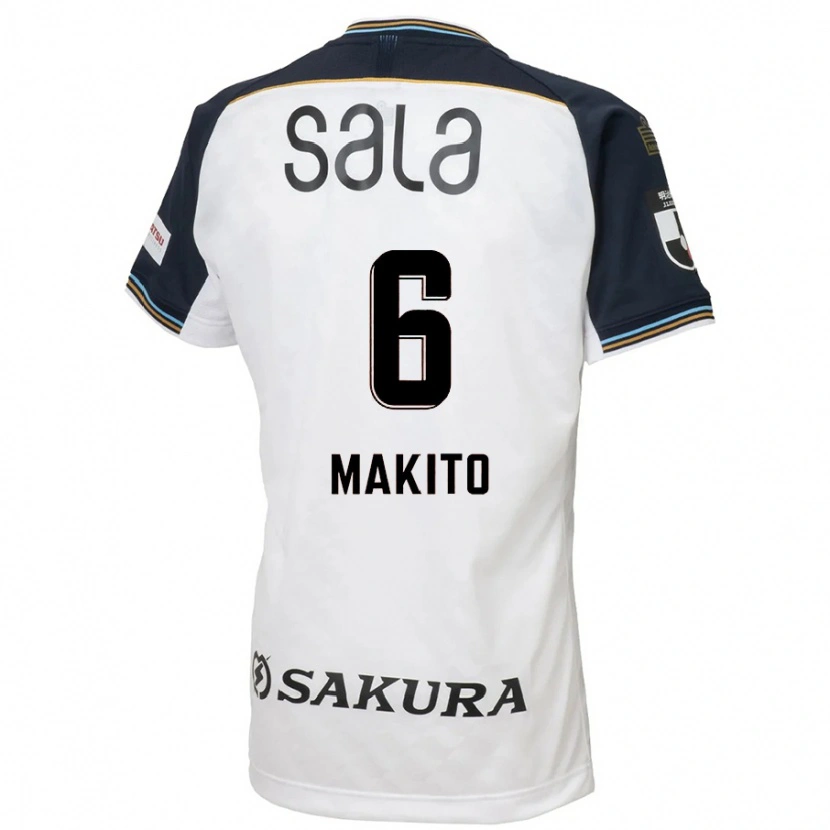 Danxen Women Makito Ito #6 White Black Away Jersey 2025/26 T-Shirt