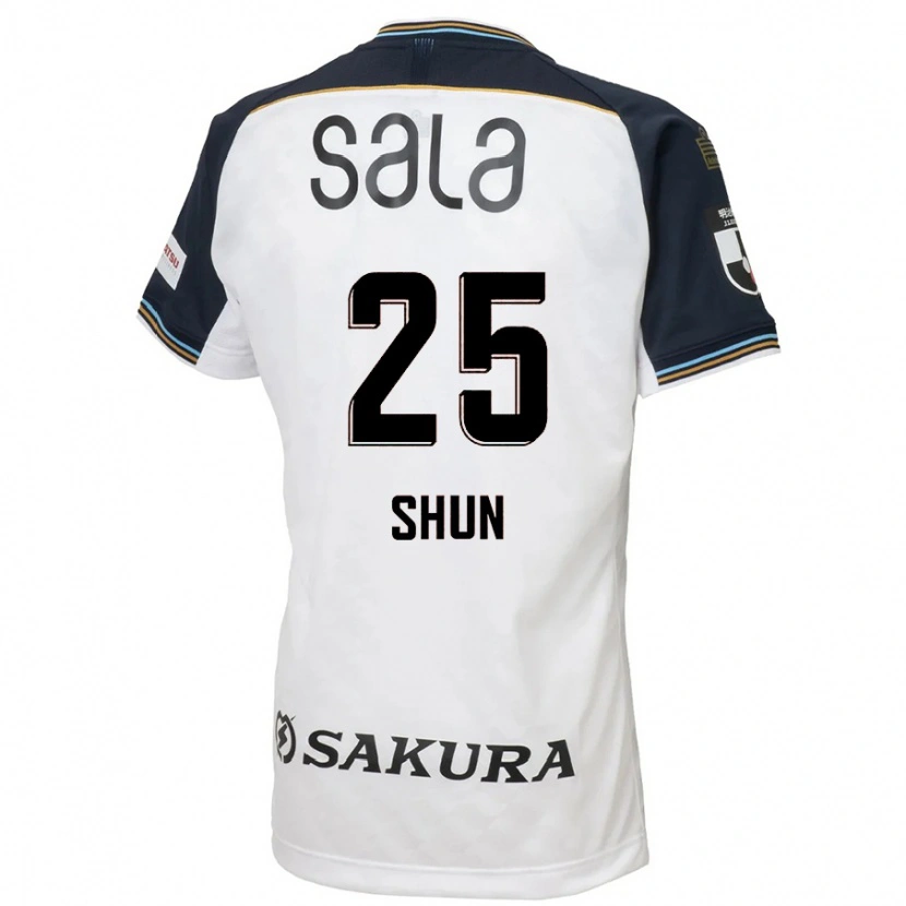 Danxen Women Shun Nakamura #25 White Black Away Jersey 2025/26 T-Shirt