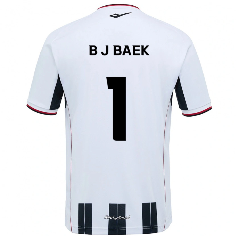 Danxen Women Jong-Beom Baek #1 White Black Away Jersey 2025/26 T-Shirt
