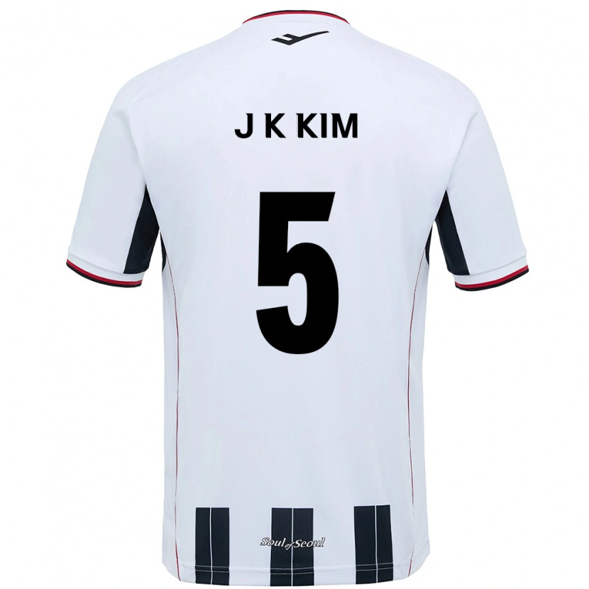 Danxen Women Jae-Kang Kim #5 White Black Away Jersey 2025/26 T-Shirt