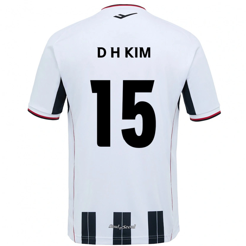 Danxen Women Hyeon-Deok Kim #15 White Black Away Jersey 2025/26 T-Shirt