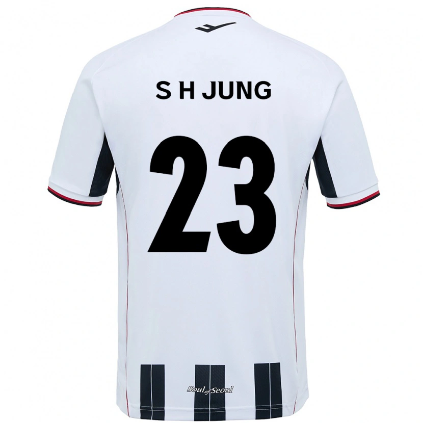 Danxen Women Hyeon-Soo Jung #23 White Black Away Jersey 2025/26 T-Shirt