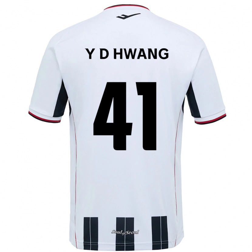 Danxen Women Do-Yoon Hwang #41 White Black Away Jersey 2025/26 T-Shirt
