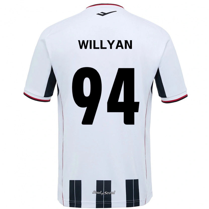 Danxen Women Willyan #94 White Black Away Jersey 2025/26 T-Shirt