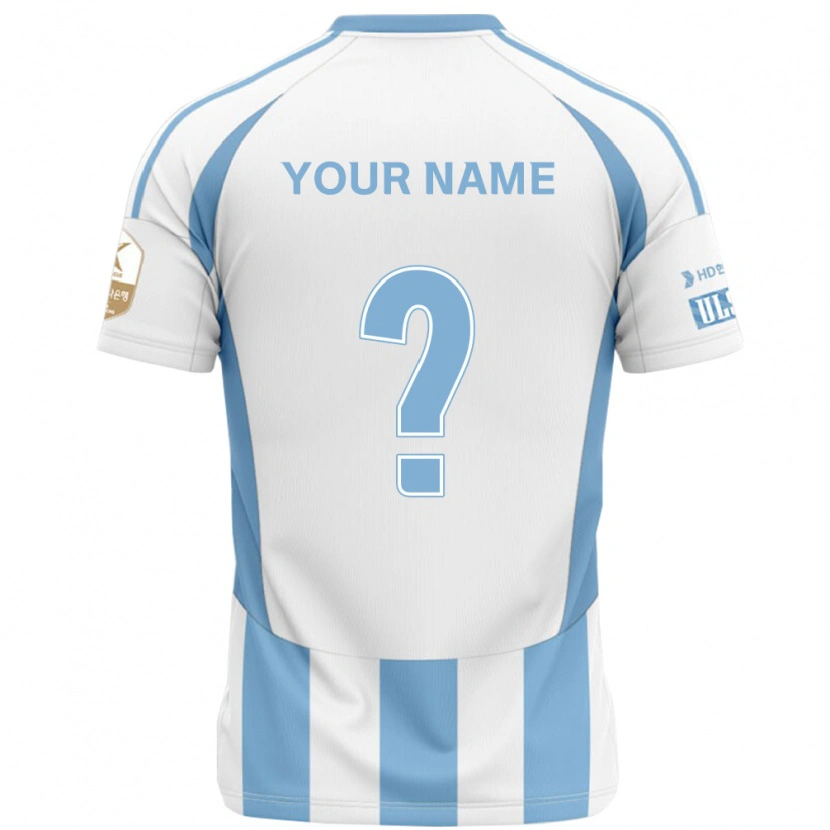 Danxen Women Your Name #0 White Sky Blue Away Jersey 2025/26 T-Shirt