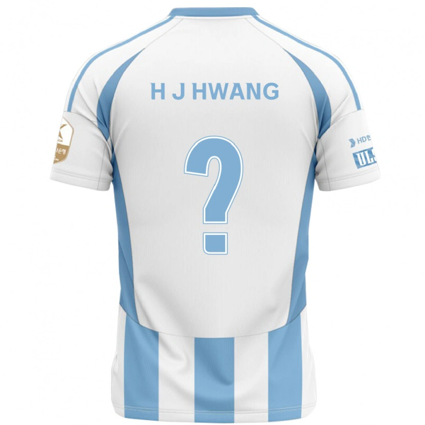 Danxen Women Jeong-Ho Hwang #0 White Sky Blue Away Jersey 2025/26 T-Shirt